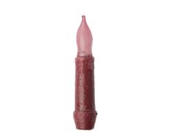 Primitive Burgundy LED Battery Operated Taper Candle