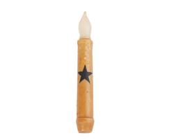 Primitive Star LED Battery Operated Taper Candle