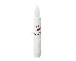 Snowman LED Battery-Operated Taper Candle with Timer