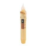Rustic 1776 Flag LED Battery Operated Taper Candle