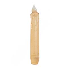 Rustic Cream LED Battery Operated Taper Candle