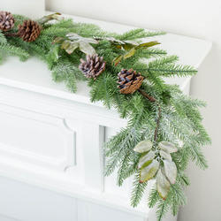 Artificial Frosted Pine Garland