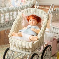 Megan In Blue Miniature Baby Dollhouse Doll