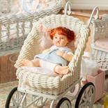 Megan In Blue Miniature Baby Dollhouse Doll