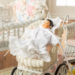 "Laura Clark" Miniature Victorian Baby Dollhouse Doll