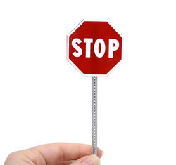 Dollhouse Miniature Stop Sign