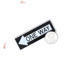 Miniature One Way Sign