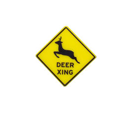 Miniature Deer Crossing Sign