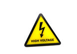 Dollhouse Miniature High Voltage Sign