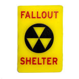 Miniature Fallout Shelter Sign