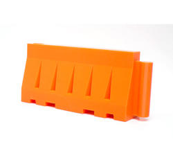 Miniature Orange Construction Barricade