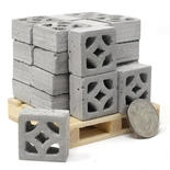 Miniature Pallet of Breeze Blocks
