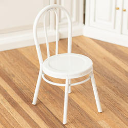 Miniature Bentwood White Patio Chair