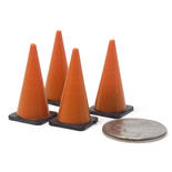 Miniature Traffic Cone Set Of 4