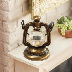 Dollhouse Miniature Lantern in Bronze