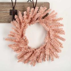 Blush Pink Artificial Pine Wreath