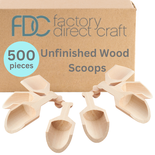 Bulk Unfinished Solid Birch Wood Scoops