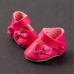 Monique Dark Pink Side Ribbon Mary Jane Doll Shoes