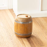 Miniature Vintage Look Pickle Barrel with Lid