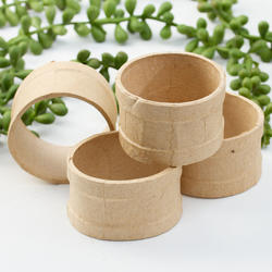 Round Paper Mache Napkin Rings