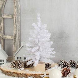 White Artificial Canadian Pine Tree