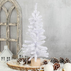 White Artificial Canadian Pine Tree