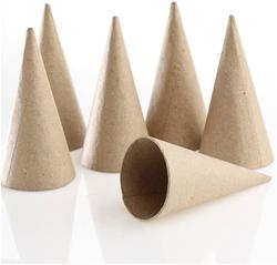 Pack of 24 Fiberboard Doll Cones