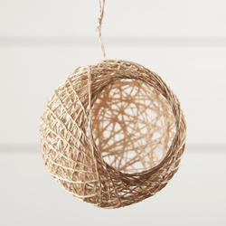 Natural Sinamay Bird's Nest Ball Ornament