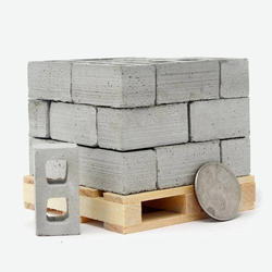 Miniature Cinder Blocks on Pallet