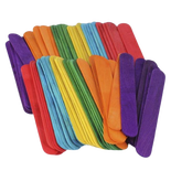 Jumbo Multicolored Wood Craft Sticks
