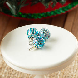 Dollhouse Miniature Turquoise Rings Ornaments