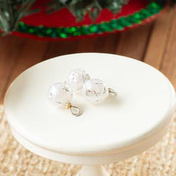 Dollhouse Miniature Silver Starburst Ornaments