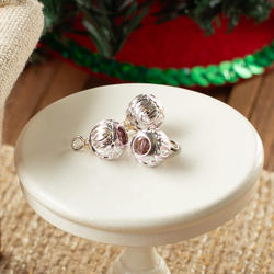 Dollhouse Miniature Rose Tint Rings Ornaments