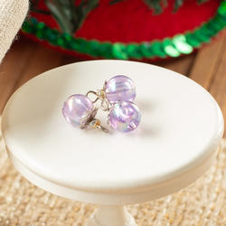 Dollhouse Miniature Lavender Iridescent Pearl Ornaments