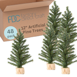 Bulk Case of 48 Artificial Canadian Pine Trees