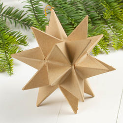 Paper Mache Moravian Star Ornament