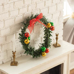 Miniature Festive Christmas Pine Wreath