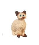 Dollhouse Miniature Sitting Siamese Cat