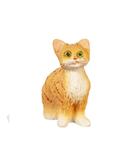 Dollhouse Miniature Sitting Orange Tabby Cat