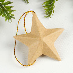 Paper Mache Dimensional Star Ornament