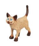 Dollhouse Miniature Standing Siamese Cat with Tail Up