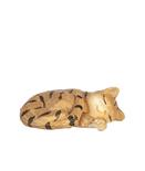 Dollhouse Miniature Tiger Striped Tabby Cat Sleeping