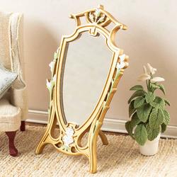 Dollhouse Miniature Gold Art Deco Eagle Mirror