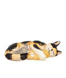 Dollhouse Miniature Calico Cat Cuddling Kittens Sleeping