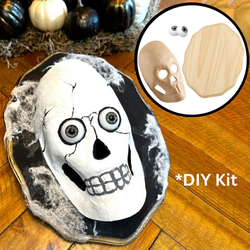 DIY Halloween Skull Plaque Kit