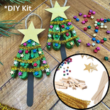 DIY Clothespin Christmas Tree Ornaments Kit
