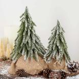 Artificial Pine Christmas Trees with Snow Set
