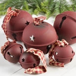 Rustic Red Assorted Jingle Bell Ornaments