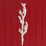 Icy White Glittered Artificial Twig Pick