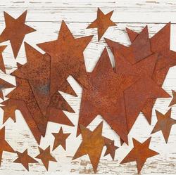 Bulk Assorted Rusty Tin Stars